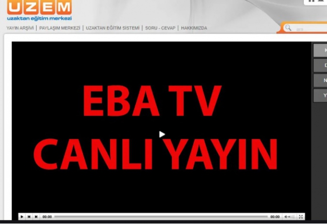 TRT-EBA TV Uzaktan Eğitim Lise(9.10.11.ve 12.Sınıflar) Ders Programları-Saatleri