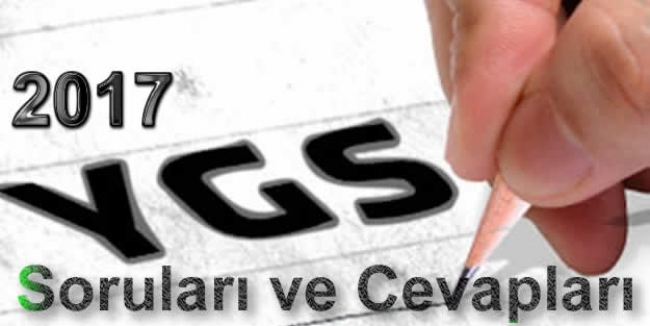 2017 YGS Matematik-Fen Bilimleri-Türkçe-Sosyal Bilimler Soruları ve Cevapları İNDİRİN