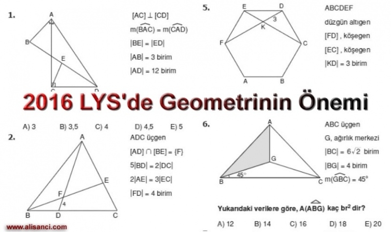 2017 LYS Matematik Testinde Geometri Sorularının Önemi Arttı