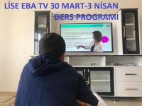 EBA TV Lise(9.10.11 ve 12.Sınıflar) 30 Mart-3 Nisan Ders Saatleri