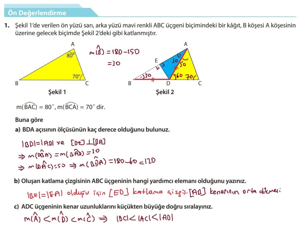 10.Sınıf matematik ders kitabı sayfa 14 Ön değerlendirme çözümleri soru 1 10.Sınıf matematik ders kitabı sayfa 14 Ön değerlendirme çözümleri soru 1