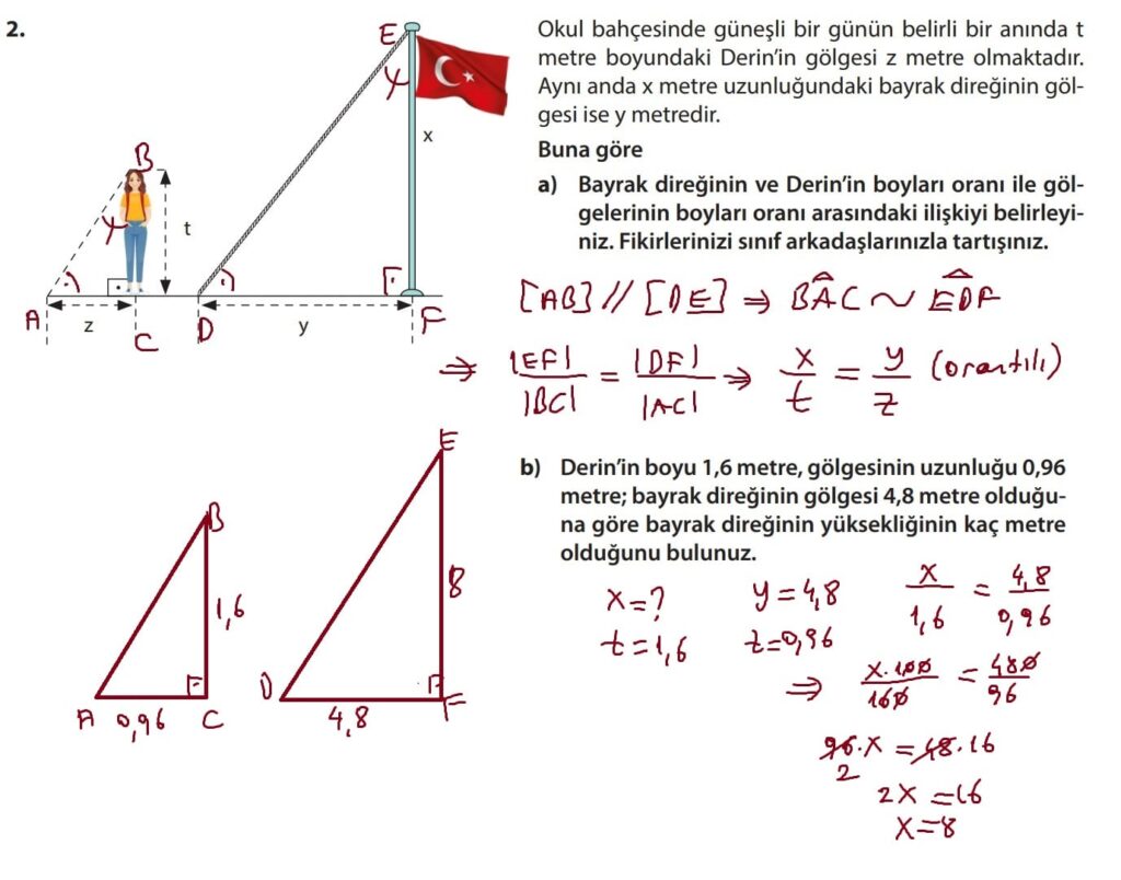 10.Sınıf matematik ders kitabı sayfa 14 Ön değerlendirme çözümleri soru 2 10.Sınıf matematik ders kitabı sayfa 14 Ön değerlendirme çözümleri soru 2