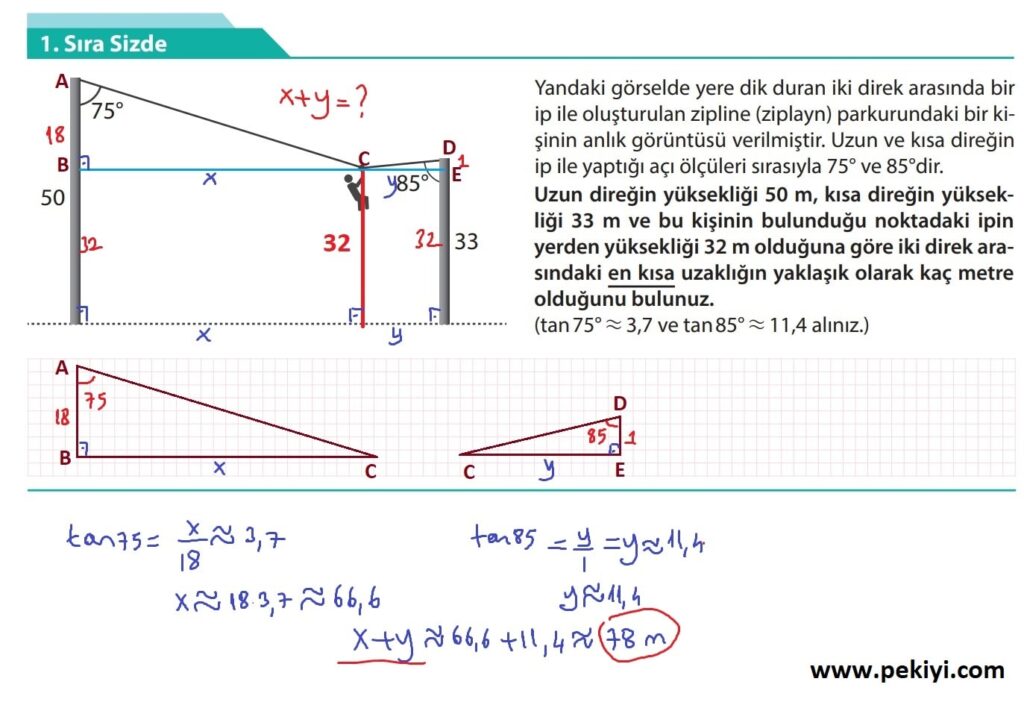 10.Sınıf Matematik Sıra Sizde Sayfa 18 Çözümleri