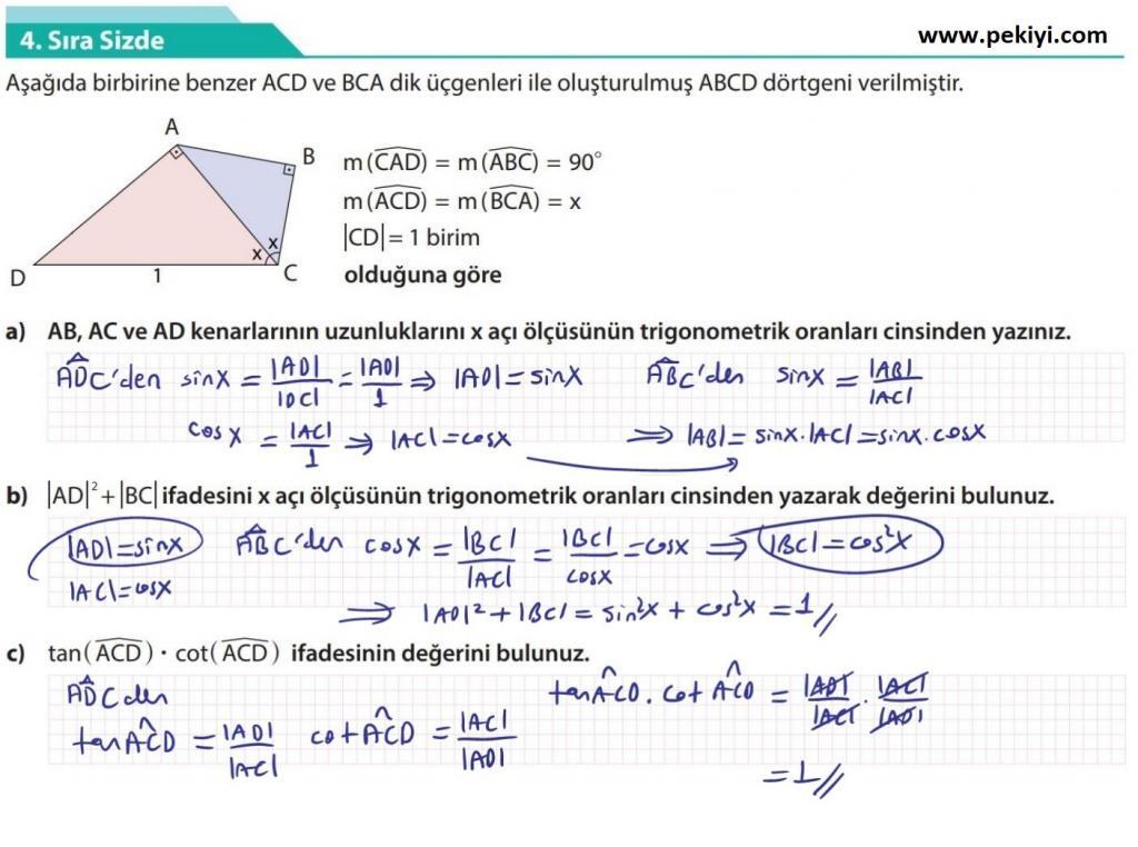 Sayfa 27 4.Sıra Sizde Çözümü Sayfa 27 4.Sıra Sizde Çözümü