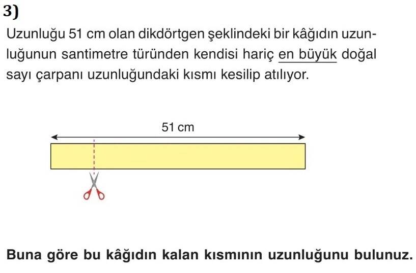6.Sınıf Matematik 1.Dönem 1.Yazılı Yazılı 3.Soru 6.Sınıf Matematik 1.Dönem 1.Yazılı Yazılı 3.Soru
