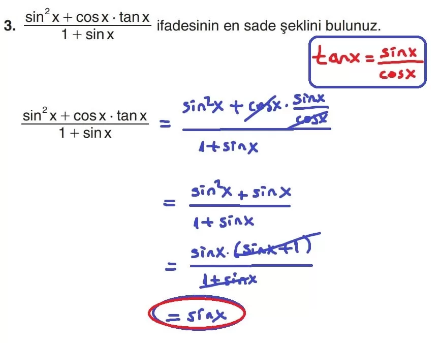 11.Sınıf Matematik Ders Kitabı Sayfa 49 Çözüm-3 11.Sınıf Matematik Ders Kitabı Sayfa 49 Çözüm-3