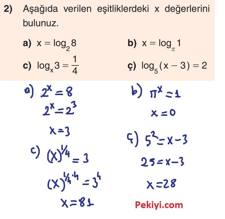 12.Sınıf Matematik Kitabı Pekiştirme Zamanı Sayfa 30 Çözüm-2