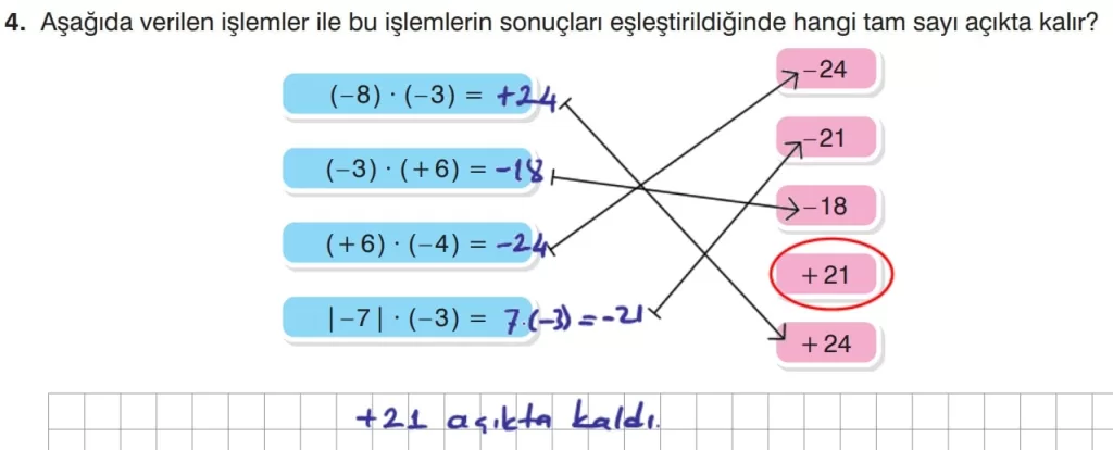 7.Sınıf Matematik Ders Kitabı Sayfa 33 Cevapları -Edat Yayınları 7.Sınıf Matematik Ders Kitabı Sayfa 33 Cevapları -Edat Yayınları