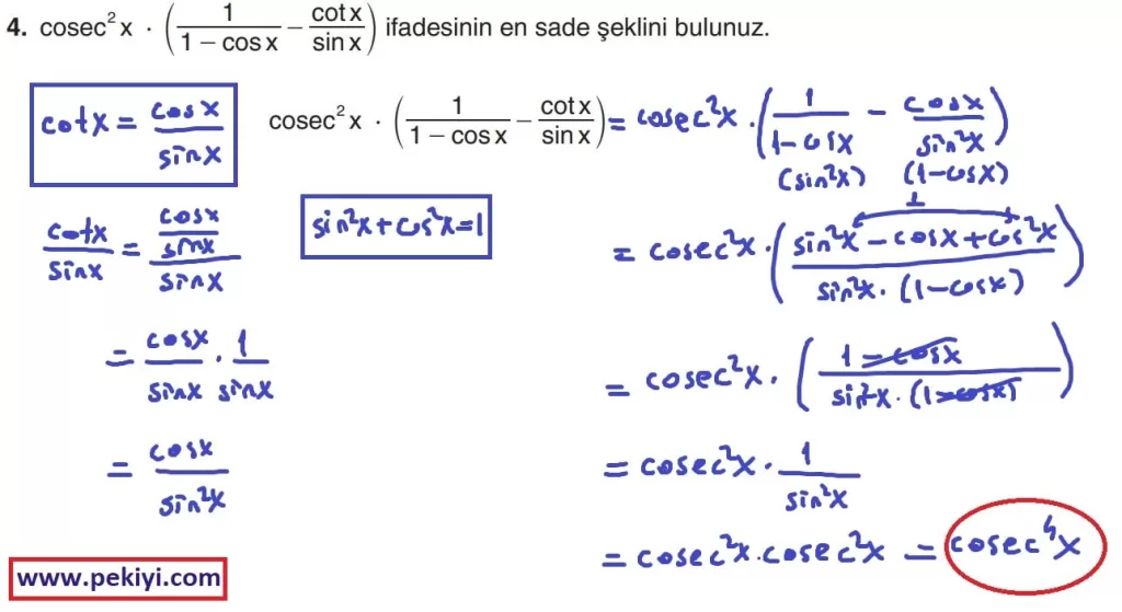 11.Sınıf Matematik Ders Kitabı Sayfa 49 Çözüm-4 11.Sınıf Matematik Ders Kitabı Sayfa 49 Çözüm-4