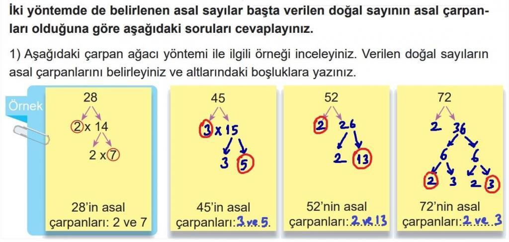 6.Sınıf Matematik Ders Kitabı Sayfa 43 Soru 1 6.Sınıf Matematik Ders Kitabı Sayfa 43 Soru 1
