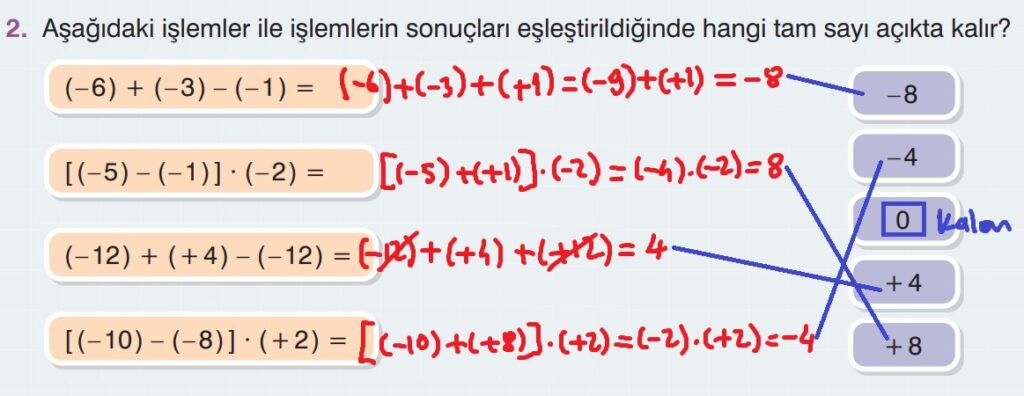 7.Sınıf Matematik Ders Kitabı Sayfa 43 Cevap-2