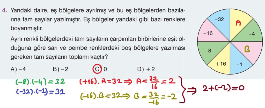 7.Sınıf Matematik Ders Kitabı Sayfa 43 Cevap-4