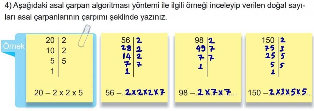 6.Sınıf Matematik Ders Kitabı Sayfa 44 Soru 4 6.Sınıf Matematik Ders Kitabı Sayfa 44 Soru 4