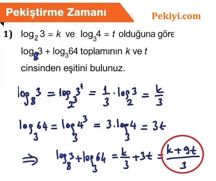 12.Sınıf Matematik Ders Kitabı Sayfa 45 Cevap 1 - Orbital Yayınları