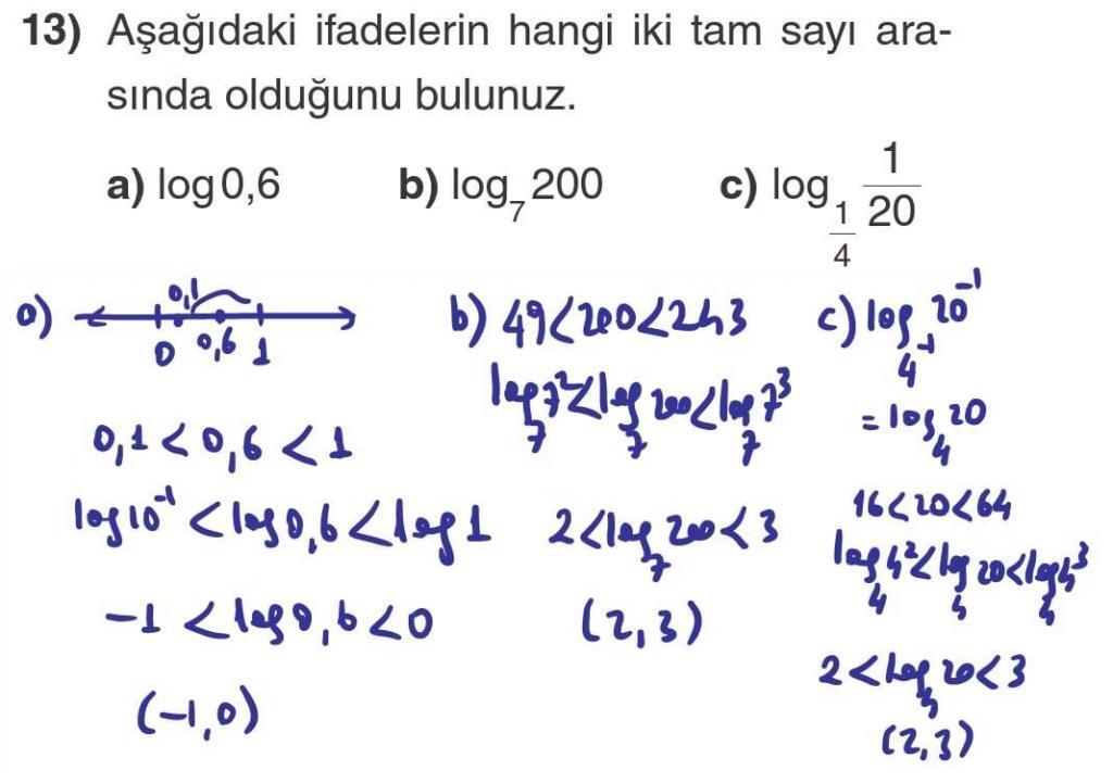 12.Sınıf Matematik Ders Kitabı Sayfa 45 Cevap 13