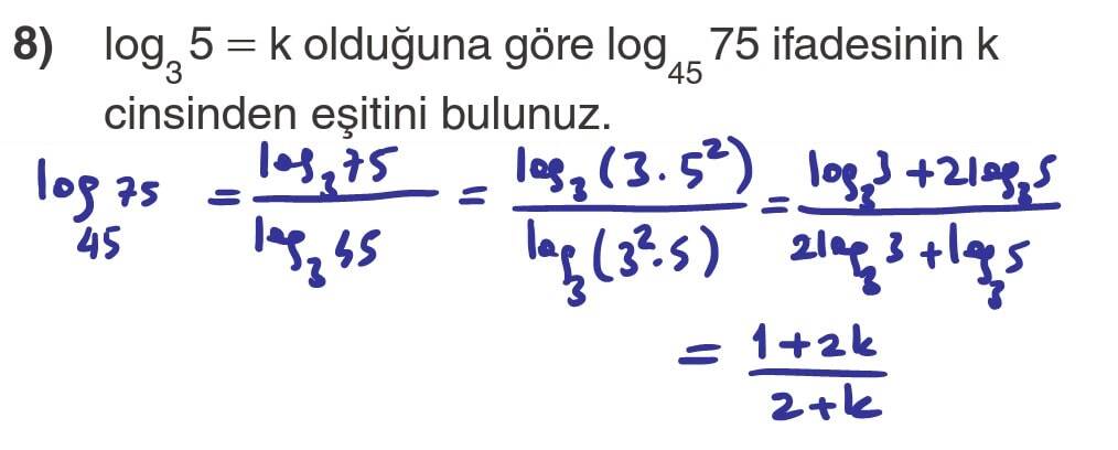 12.Sınıf Matematik Ders Kitabı Sayfa 45 Cevap 8