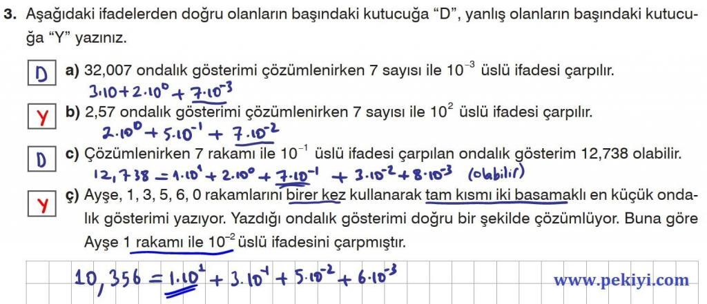 8.Sınıf Matematik Ders Kitabı Sayfa 46  Cevap-3