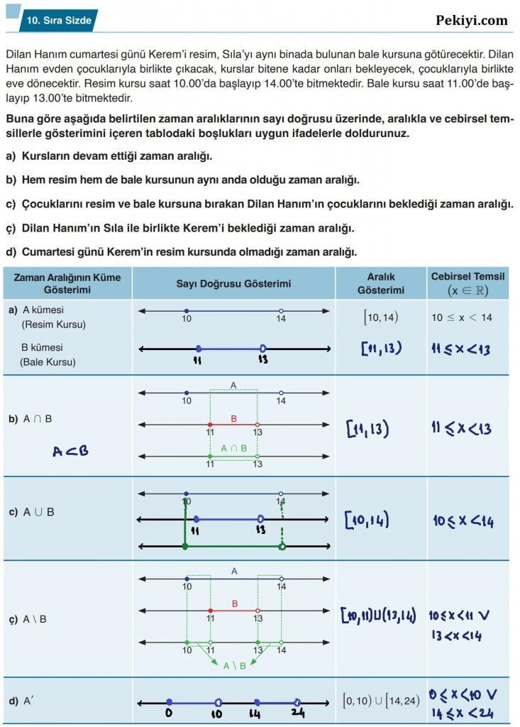 9.Sınıf Matematik Ders Kitabı Sayfa 47 - 10.Sıra Sizde Çözümü-Cevabı 9.Sınıf Matematik Ders Kitabı Sayfa 47 - 10.Sıra Sizde Çözümü-Cevabı