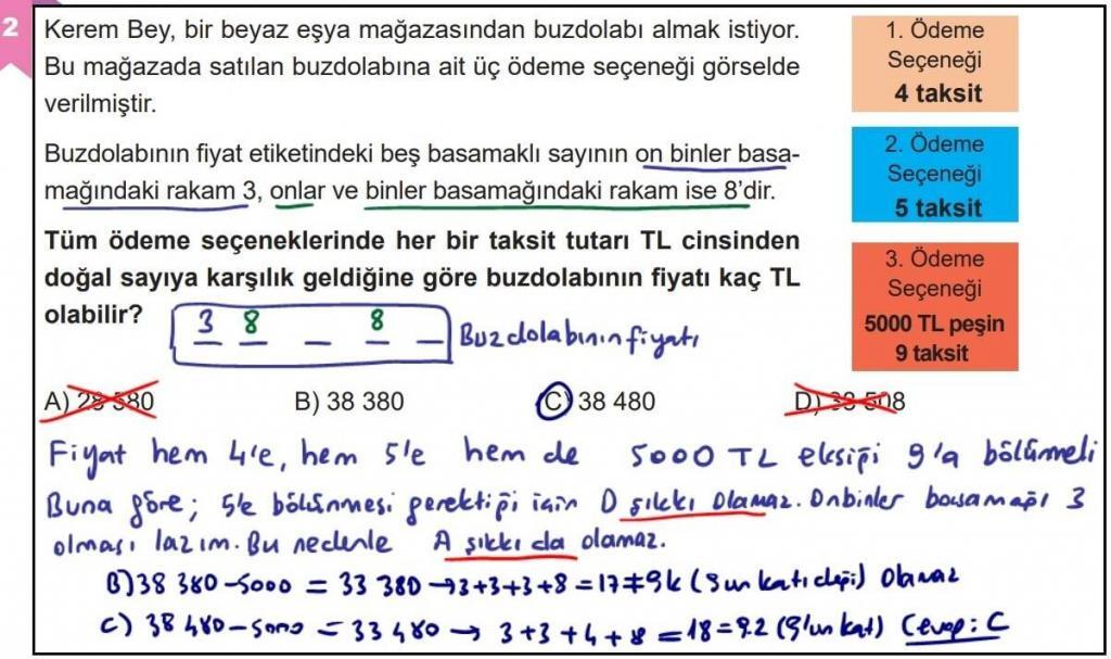 6.Sınıf Matematik Ders Kitabı Sayfa 58 Cevapları  Cevap 2