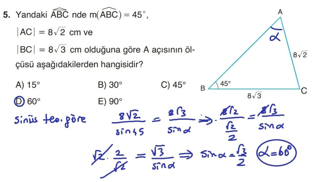 11.Sınıf Matematik Ders Kitabı Sayfa 59 Cevap 5 - SDR Yayınları