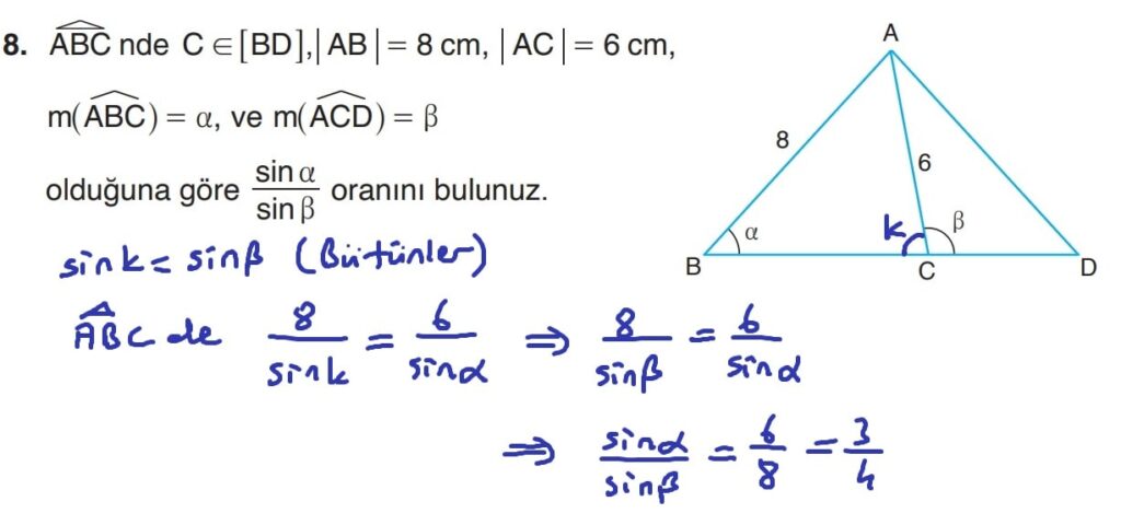 11.Sınıf Matematik Ders Kitabı Sayfa 60 Cevap 8 - SDR Yayınları