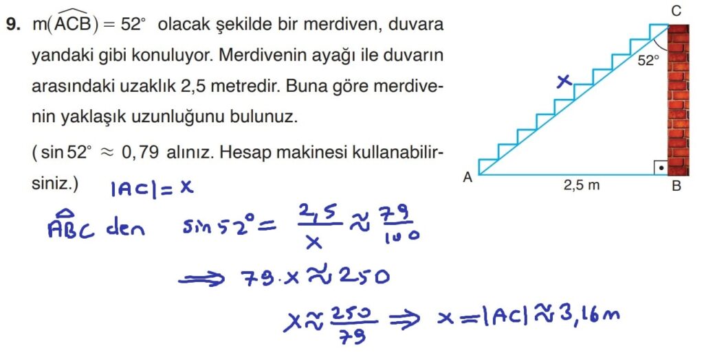 11.Sınıf Matematik Ders Kitabı Sayfa 60 Cevap 9 - SDR Yayınları