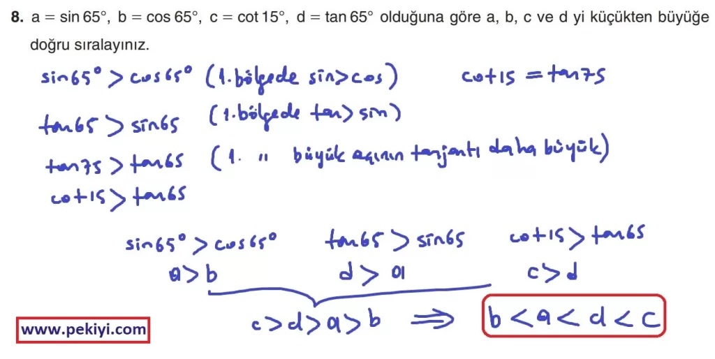 11.Sınıf Matematik Ders Kitabı Sayfa 49 Çözüm-8 11.Sınıf Matematik Ders Kitabı Sayfa 49 Çözüm-8