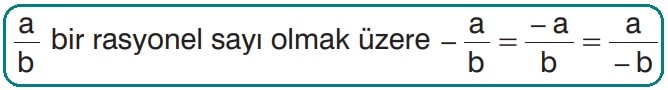Rasyonel Sayıların İşareti