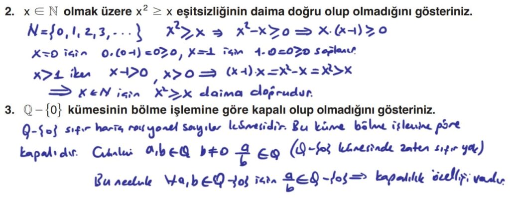 9.Sınıf 1.Matematik Ders Kitabı Sayfa 66 Çalışma Kağıdı Çözüm 2 3