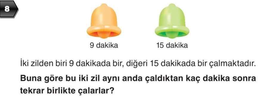 6.Sınıf Matematik 1.Dönem 1.Yazılı soru 8