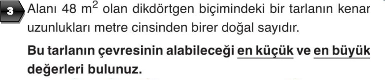 6.Sınıf Matematik Yazılı Örneği Soru 3