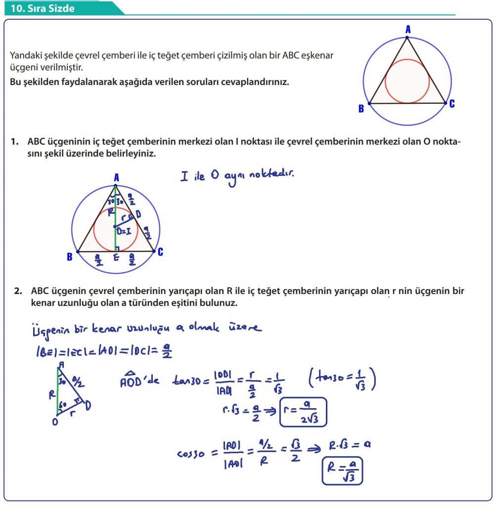 10.Sınıf Matematik Ders Kitabı Sayfa 51 Sıra Sizde 10
