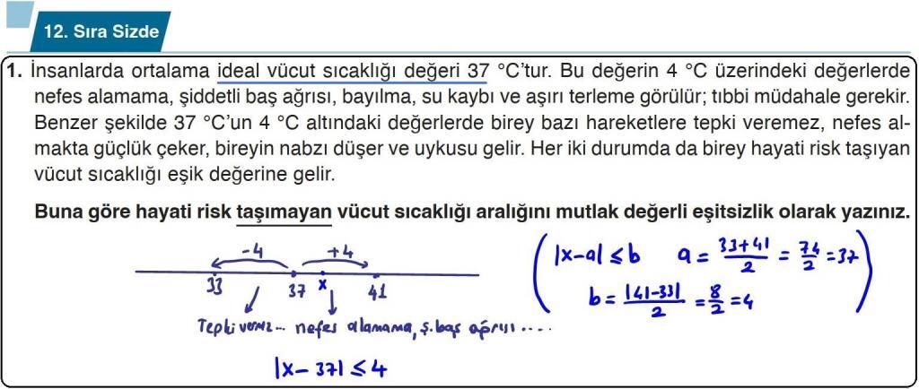 9.Sınıf Matematik 1.Ders Kitabı Sayfa 52 Sıra Sizde 12 Cevap 1 9.Sınıf Matematik 1.Ders Kitabı Sayfa 52 Sıra Sizde 12 Cevap 1