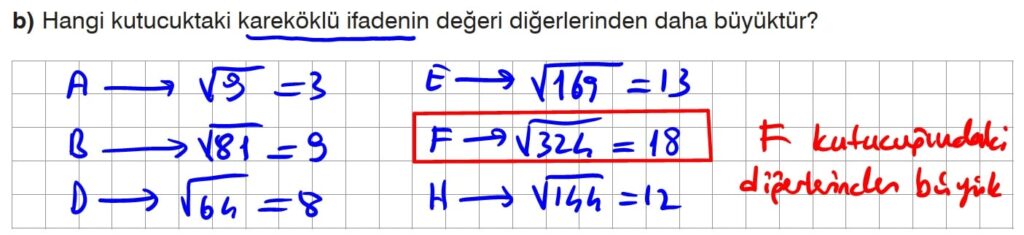 8.Sınıf Matematik Kitabı Sayfa 66 Cevap 1 b