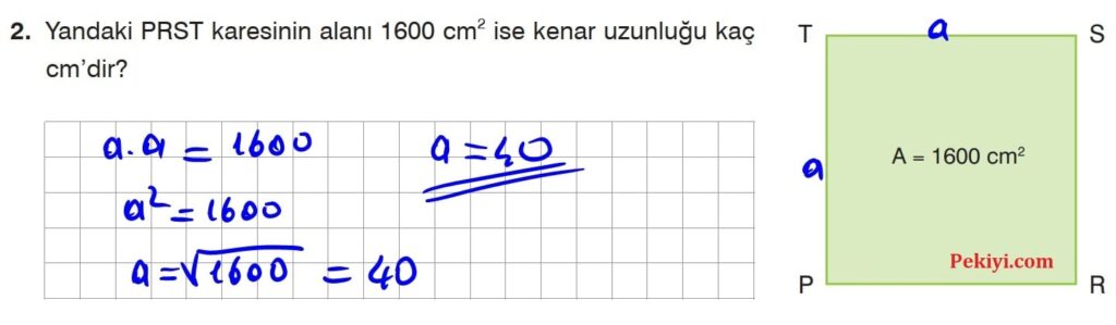 8.Sınıf Matematik Kitabı Sayfa 66 Cevap 2