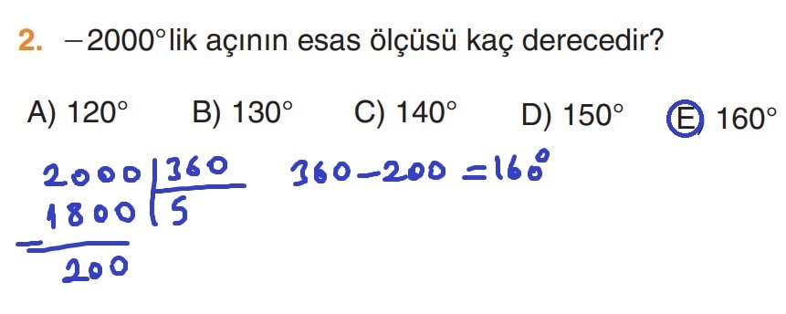 11.Sınıf Matematik Kitabı Sayfa 76 Çözüm 2