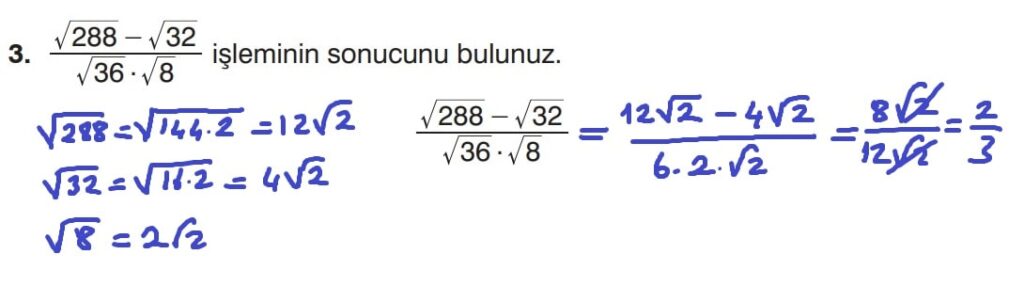 8.Sınıf Matematik Kitabı Sayfa 84 Cevap 3 8.Sınıf Matematik Kitabı Sayfa 84 Cevap 3