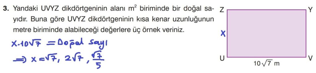 8.Sınıf Matematik Kitabı Sayfa 88 Cevap 3 8.Sınıf Matematik Kitabı Sayfa 88 Cevap 3