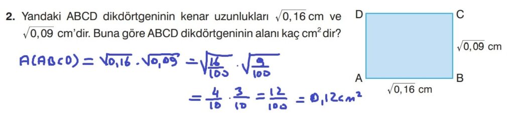 8.Sınıf Matematik Kitabı Sayfa 91 Cevap 2 8.Sınıf Matematik Kitabı Sayfa 91 Cevap 2