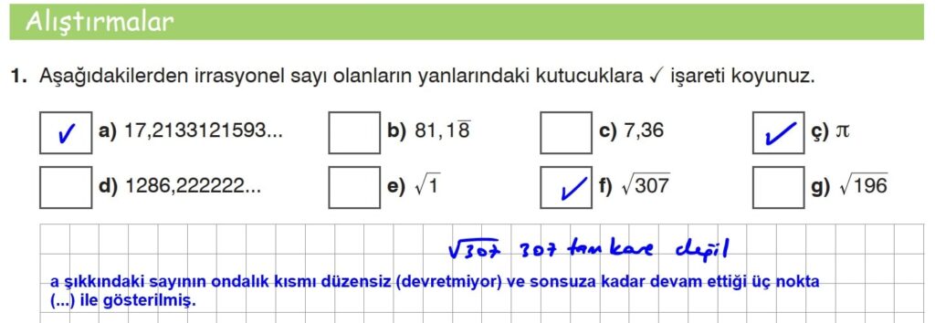 8.Sınıf Matematik Kitabı Sayfa 95 Cevap 1 8.Sınıf Matematik Kitabı Sayfa 95 Cevap 1