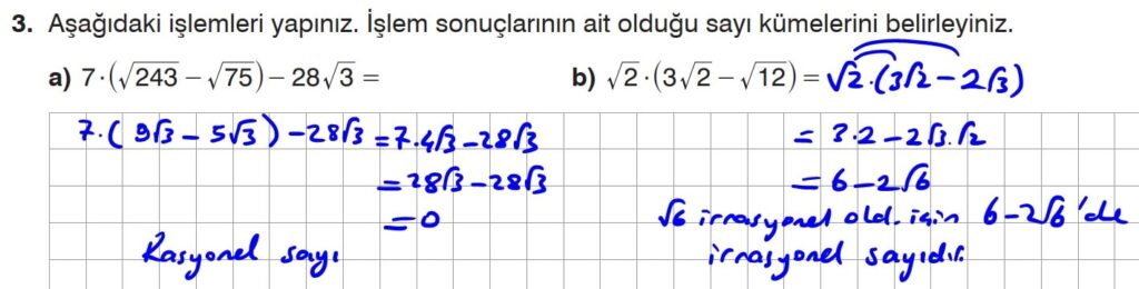 8.Sınıf Matematik Kitabı Sayfa 95 Cevap 3 8.Sınıf Matematik Kitabı Sayfa 95 Cevap 3