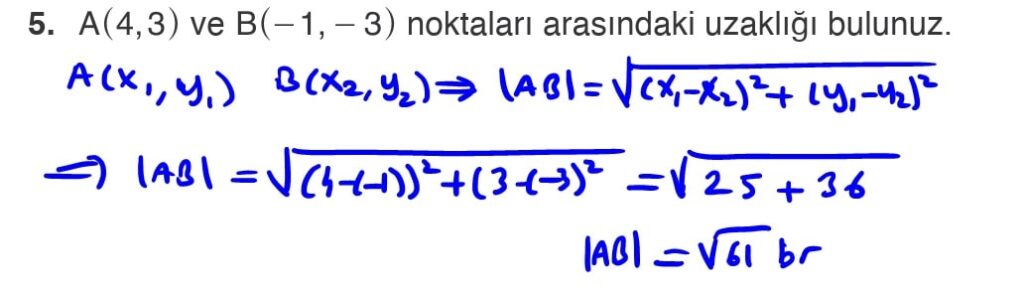 11.Sınıf Matematik Ders Kitabı Sayfa 89 Çözüm 5 11.Sınıf Matematik Ders Kitabı Sayfa 89 Çözüm 5