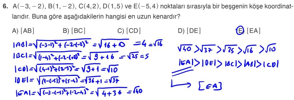 11.Sınıf Matematik Ders Kitabı Sayfa 89 Çözüm 6 11.Sınıf Matematik Ders Kitabı Sayfa 89 Çözüm 6