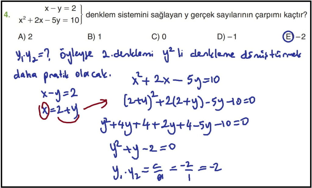 11.sınıf matematik ders kitabı sayfa 210 cevapları 4. soru çözümü