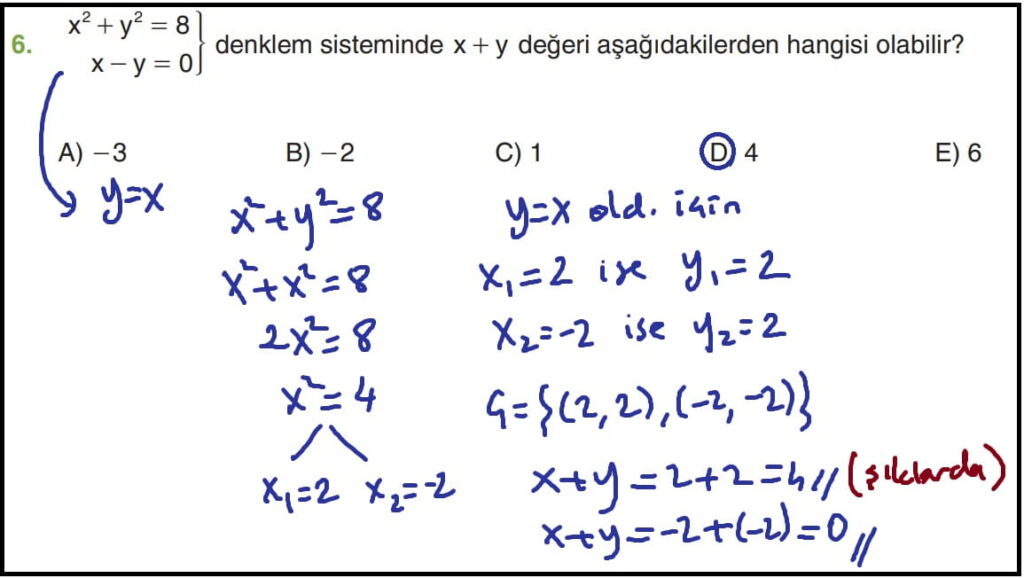 11.sınıf matematik ders kitabı sayfa 210 cevapları 6. soru çözümü