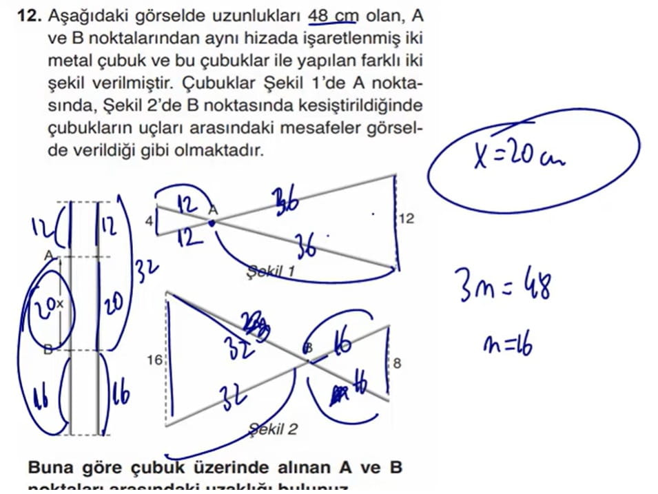 9.Sınıf Matematik 2.Ders Kitabı Sayfa 51 12.Sorunun Cevabı
