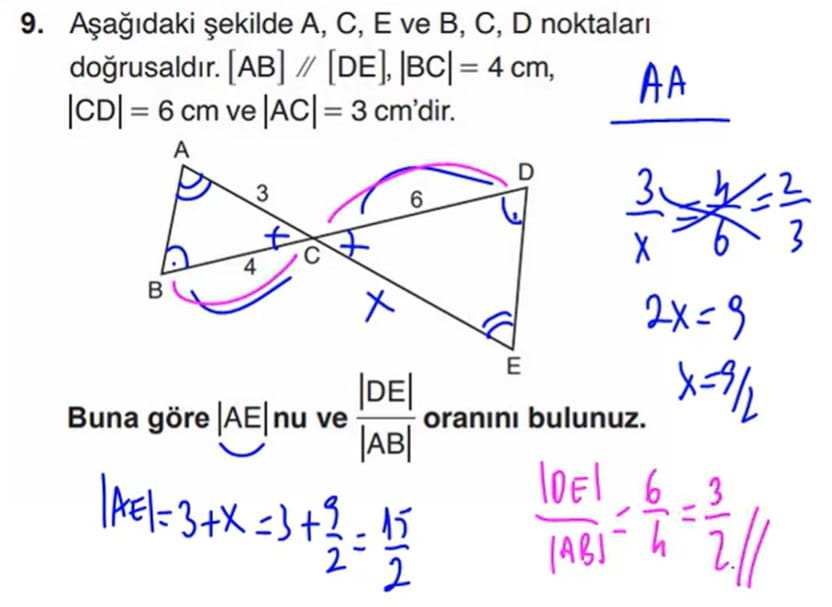 9.Sınıf Matematik 2.Ders Kitabı Sayfa 51 9.Sorunun Cevabı