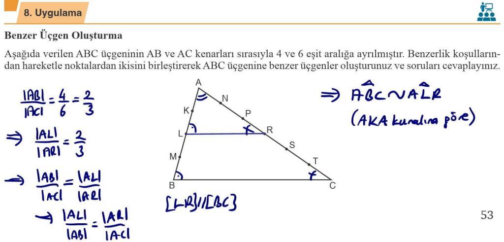 9.Sınıf Matematik 2.Ders Kitabı 8.Uygulama Cevaplar Sayfa 53