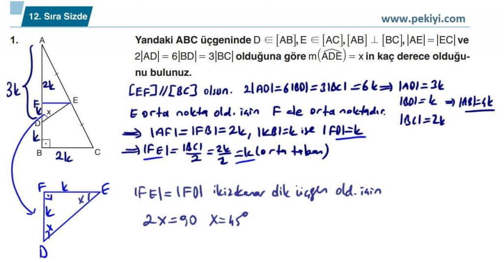 9.Sınıf Matematik 2.Ders Kitabı Sayfa 57 Cevap 1